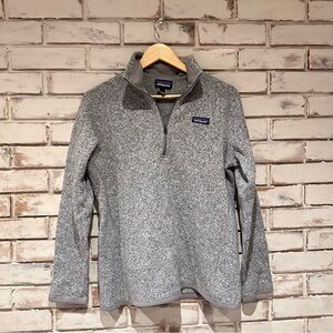 Patagonia Better Sweater 1/4 Zip Heather Gray Fleece Pullover
